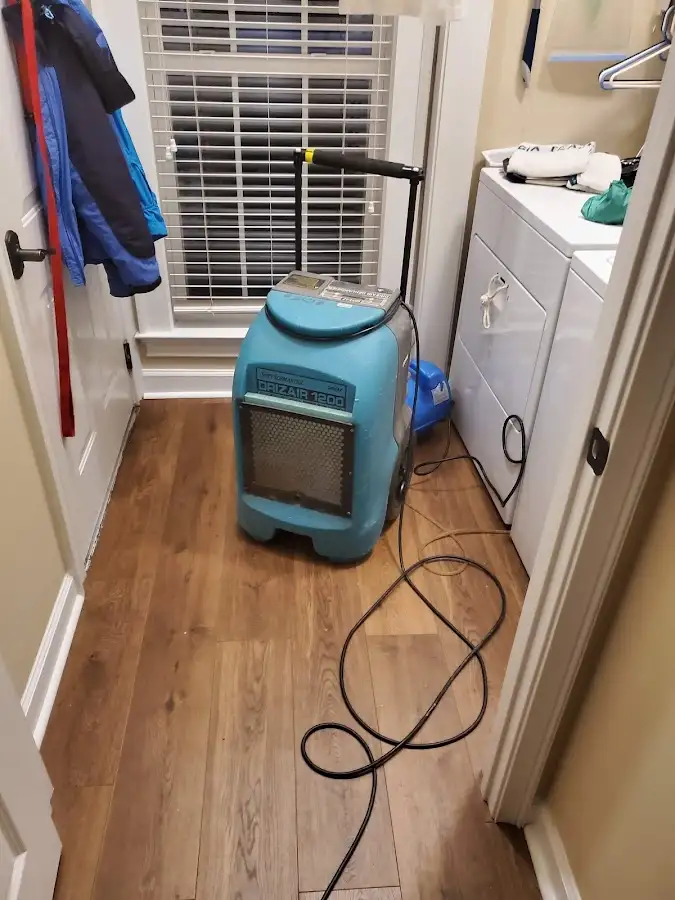 Commercial dehumidifier deployed for Crawl Space Restoration in Shirley